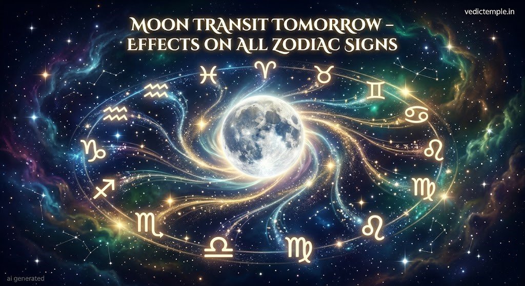 Moon Transit Tomorrow: Effects on All Zodiac Signs.