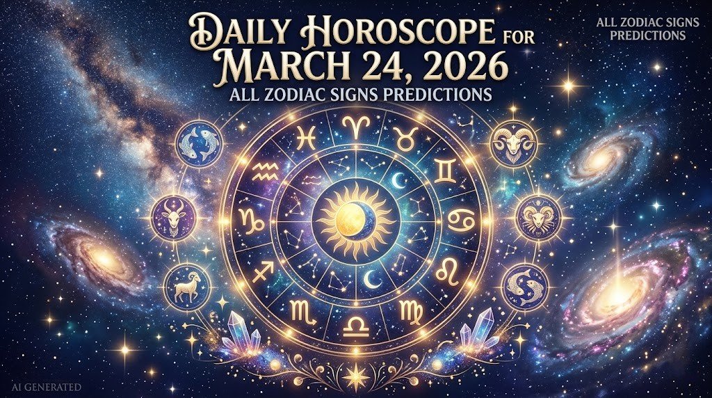 Daily Horoscope for March 24, 2026: Complete Predictions for All 12 Zodiac Signs.