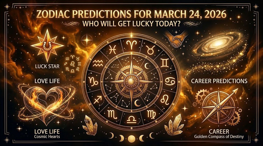 March 24 Horoscope 2026: Zodiac Predictions & Which Signs Will Get Lucky Today.