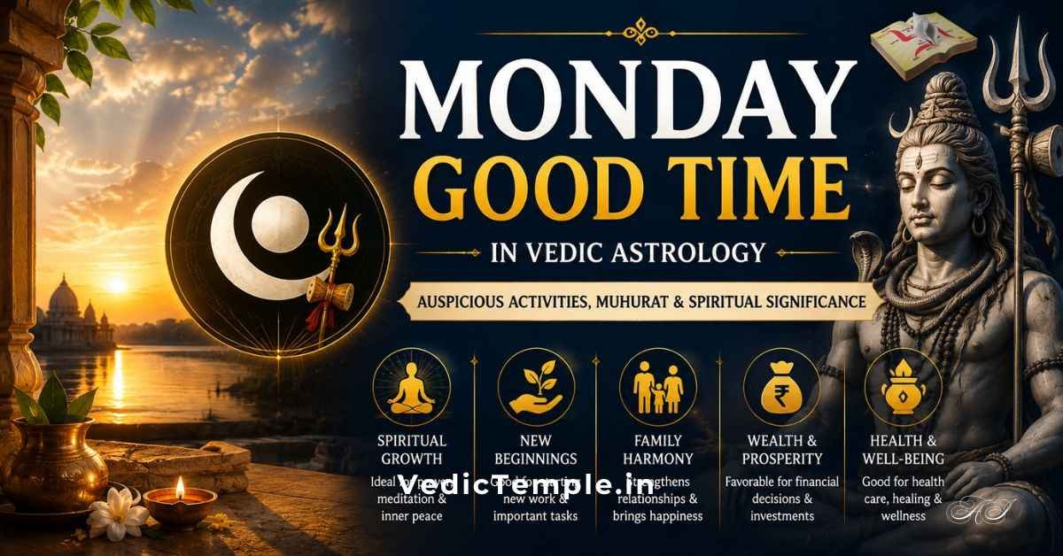 Monday Good Time in Vedic Astrology