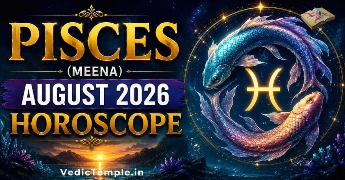 Pisces (Meena) August Horoscope: Creativity, Career & Health Predictions