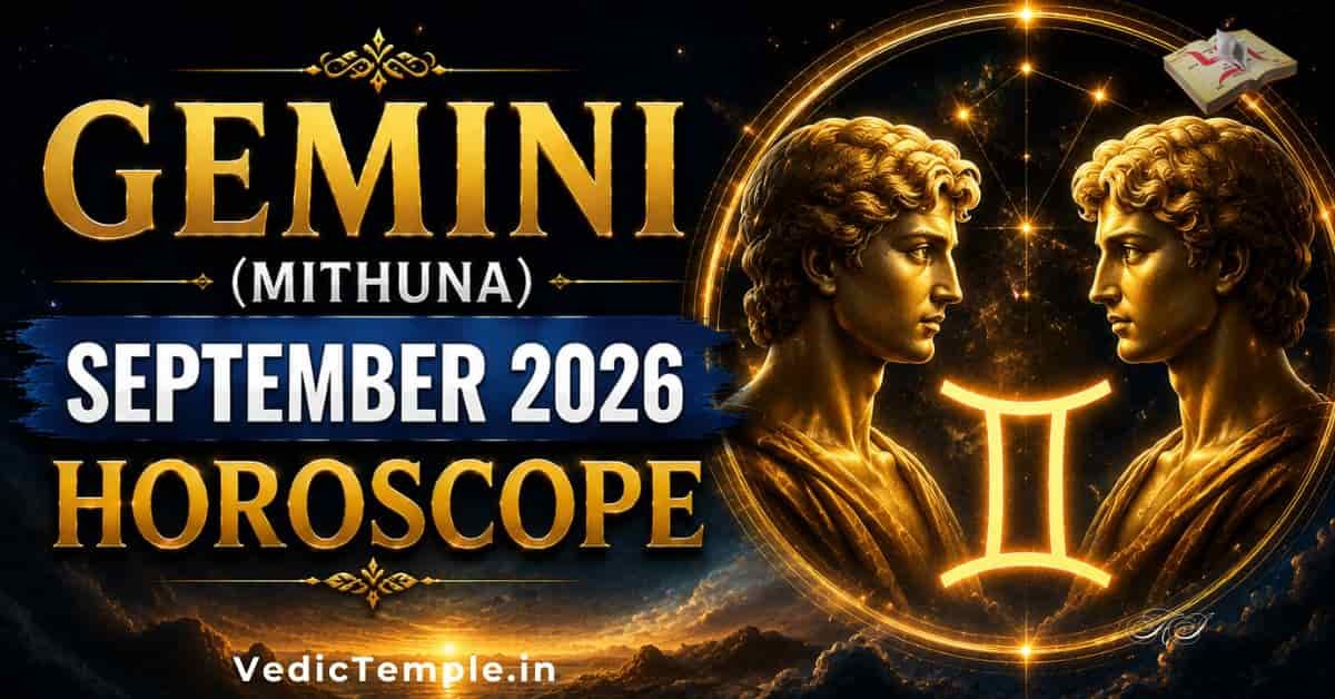 Gemini (Mithuna) September Horoscope: Love, Money & Career Predictions