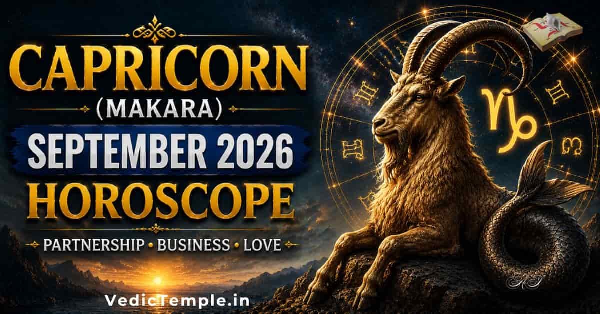 Capricorn (Makara) September Horoscope: Partnership, Business & Love Predictions