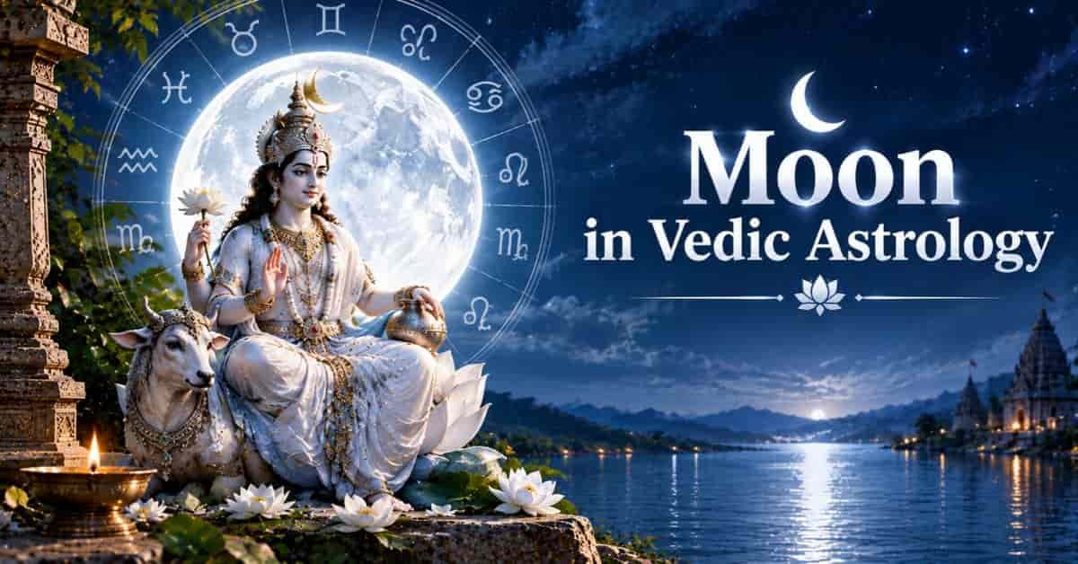 Moon in Vedic Astrology: Meaning, Effects, Strength, Houses & Remedies