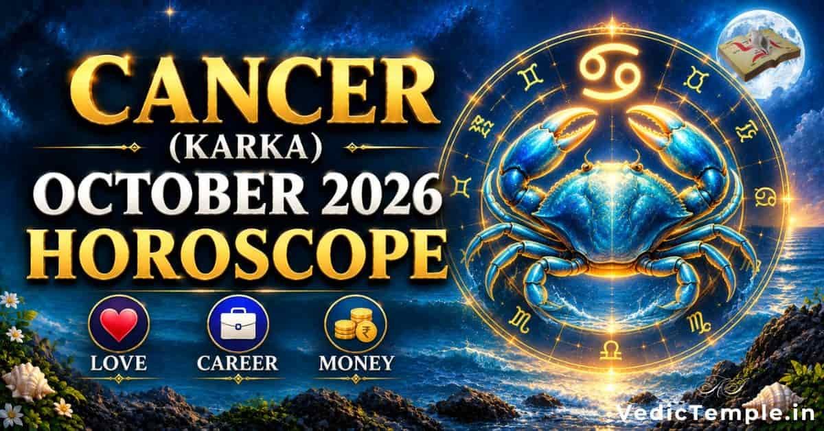 Cancer (Karka) October 2026 Horoscope: Love, Career & Money
