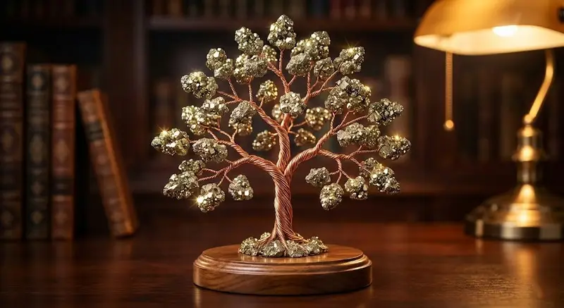 Natural Pyrite Stone Tree for Wealth, Abundance & Prosperity